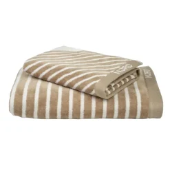 NJRD Toalla de baño Stripes 70x140 cm, Beige Online