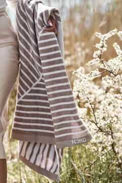 NJRD Toalla de baño Stripes 70x140 cm, Beige Online