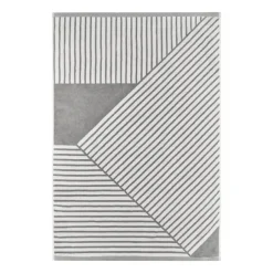 NJRD Toallas De Baño<Toalla de baño Stripes 100x150 cm, Gris