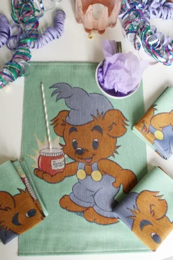 Ekelund Linneväveri Paños De Cocina|Paños De Cocina<Toalla de cocina Bamse 35x50 cm, Azul- Verde