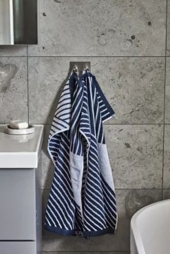 NJRD Toalla de manos Stripes 50x70 cm, Azul Discount