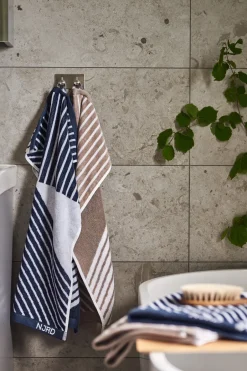 NJRD Toalla de manos Stripes 50x70 cm, Azul Discount