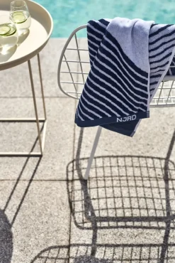 NJRD Toalla de manos Stripes 50x70 cm, Azul Discount