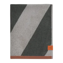 Mette Ditmer Toalla Diagonal 40x55 cm 2-pack, Dark olive Gris Sale