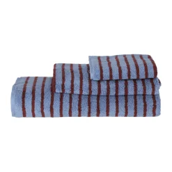 Scandi Living Toalla Drift 50x70 cm, Azul-rojo AzulRojo Hot