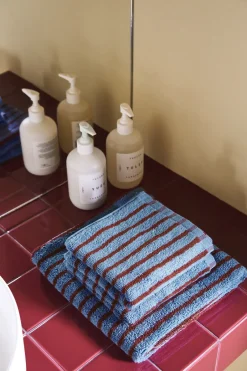 Scandi Living Toallas De Mano Y Cortesía<Toalla Drift 30x50 cm, Azul-rojo AzulRojo