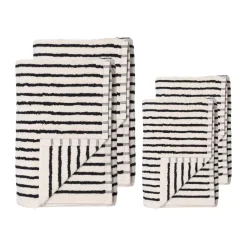 Scandi Living Toallas De Mano Y Cortesía<Toalla Drift 50x70 cm, Blanco-negro BlancoNegro