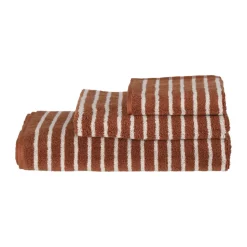 Scandi Living Toalla Drift 50x70 cm, Marrón-blanco MarrónBlanco Outlet