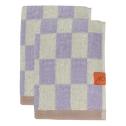 Mette Ditmer Toalla Retro, Lilac, 40x55 cm, Set de 2 PúrpuraGris Online