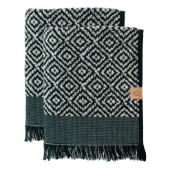 Mette Ditmer Toallas De Mano Y Cortesía<Toallas de invitados Morocco 35x55 cm, 2-pack, Black-white NegroBlanco
