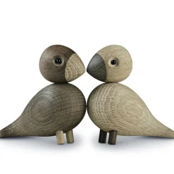 Kay Bojesen Denmark Decoración Infantil|Decoración Infantil<Tortolitos de madera, set de 2, roble Marrón
