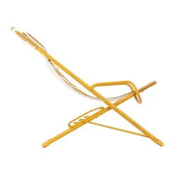 Lafuma Transaswing Multi tumbona, Rayas miel Amarillo Online