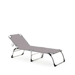 Fiam Tumbonas Y Sillas Para Tomar El Sol<Tumbona Amigo XXL, Tela continente, soporte de aluminio Gris