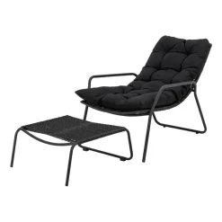 Bloomingville Tumbonas Y Sillas Para Tomar El Sol|Sillas De Exterior<Tumbona Boel, Negro