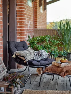 Bloomingville Tumbonas Y Sillas Para Tomar El Sol|Sillas De Exterior<Tumbona Boel, Negro