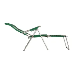 Fiam Tumbonas Y Sillas Para Tomar El Sol|Sillas De Exterior<Tumbona Spaghetti con reposapiés, Green Verde