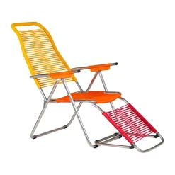 Fiam Tumbonas Y Sillas Para Tomar El Sol<Tumbona Spaghetti con reposapiés, , amarillo Multi