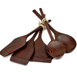 Serax Utensilios de cocina Pure 5 piezas, fresno oscuro Marrón Online