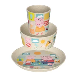 Koziol Juegos De Vajilla<Vajilla infantil Connect 3 piezas, Peppa Pig Beige