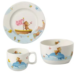 Villeroy & Boch Vajilla infantil Happy as a Bear, 3 piezas Multi Clearance