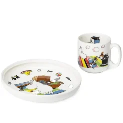 Moomin Arabia Juegos De Vajilla<Vajilla infantil Mumin, Trol Mumin Blanco