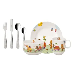 Villeroy & Boch Juegos De Vajilla|Vajillas Infantiles<Vajilla infantil y cubiertos Hungry as a Bear, 7 piezas Multi