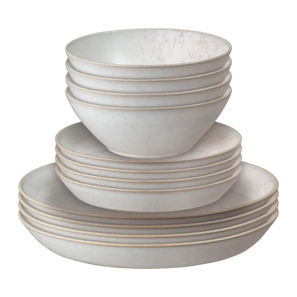 Denby Juegos De Vajilla<Vajilla Kiln Coral, Coral-beige, 12 piezas RosaBeige