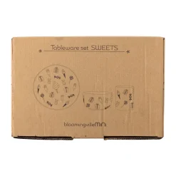 Bloomingville Vajilla Sweets 3 piezas, Nature Blanco Clearance