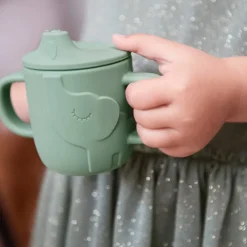 Done by deer Tazas Infantiles<Vaso con boquilla Elphee peekaboo 12 cl, Blue Azul