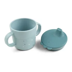 Done by deer Tazas Infantiles|Vajillas Infantiles<Vaso con boquilla Happy Dots foodie 21,5 cl, Blue Azul