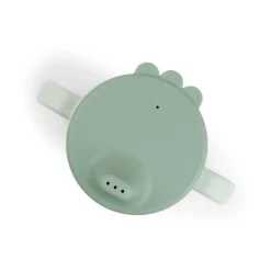 Done by deer Tazas Infantiles<Vaso con boquilla Happy Dots foodie 21,5 cl, Green Verde