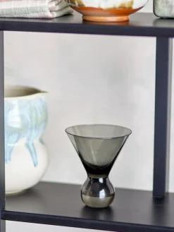 Bloomingville Vaso de cóctel Corliss, pack de 4, Gris