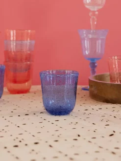 RICE Vaso diseño burbuja acrílico 41 cl, Azul Online