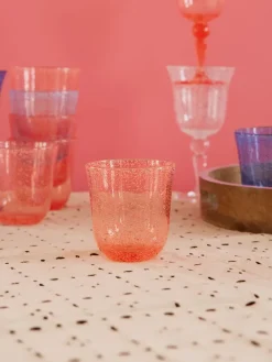 RICE Vasos De Plástico<Vaso diseño burbuja acrílico 41 cl, Melocotón Naranja