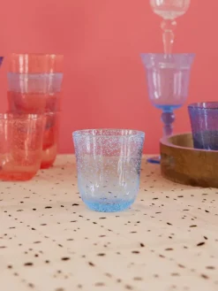 RICE Vaso diseño burbuja acrílico 41 cl, Menta VerdeAzul Outlet