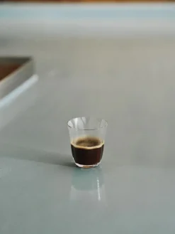 Serax Vaso espresso de doble cristal Silhouette 11 cl set de 4, Clear Transparente New