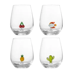 Bloomingville Vaso Misa 56 cl 4 piezas, Clear Transparente Clearance
