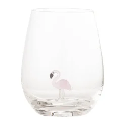 Bloomingville Vaso Misa 56 cl, Clear-flamingo Transparente New