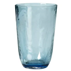 Broste Copenhagen Vaso para beber Hammered 50 cl, Azul Outlet