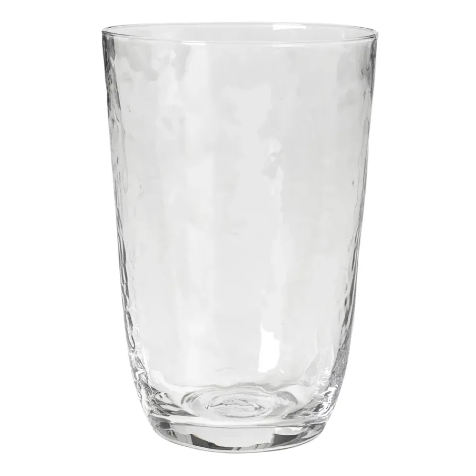 Broste Copenhagen Vaso para beber Hammered 50 cl, Transparente Online