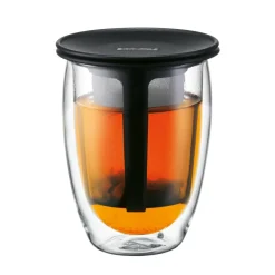 Bodum Cafeteras Y Cafeteras De Émbolo|Teteras<Vaso térmico con filtro Tea For One, Negro