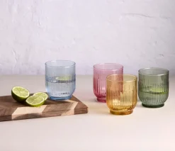Aida Vasos 33 cl 4 piezas, Ámbar, rojo, azul claro, verde Multi Discount