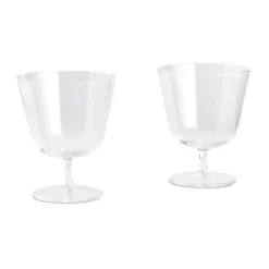 HAY Vasos De Agua<Vasos Curve Stem, 2-pack, Clear Transparente