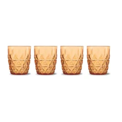 Sagaform Vasos De Plástico<Vasos Picknick Juni 28 cl, 4-pack, Ámbar Naranja