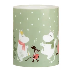 Muurla Vela gruesa LED Moomin 12,5 cm, Festive spirits Verde Hot