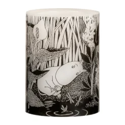 Muurla Vela gruesa LED Moomin 10 cm, The pond NegroBlanco Discount