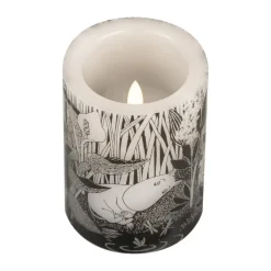 Muurla Vela gruesa LED Moomin 10 cm, The pond NegroBlanco Discount