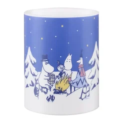 Muurla Vela gruesa LED Moomin 12,5 cm, Noche estrellada Azul Clearance