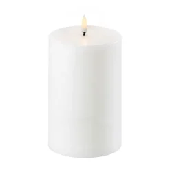 Uyuni Lighting Vela gruesa LED Uyuni Ø10,1 cm, 15,2 cm Blanco New