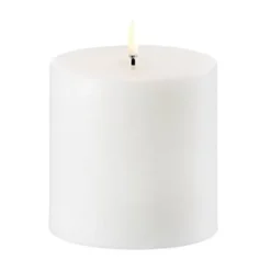 Uyuni Lighting Velas Led<Vela gruesa LED Uyuni Ø10,1 cm, 10 cm Blanco